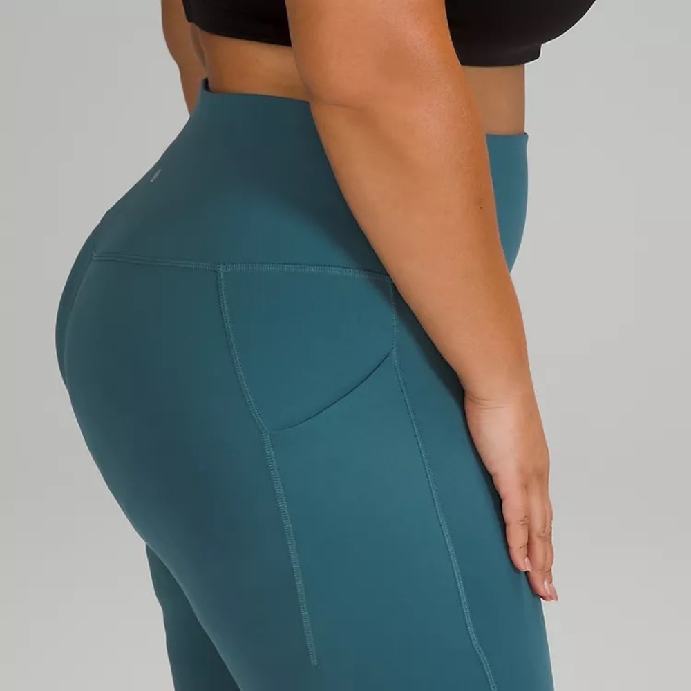 NEW! $128 Align High Rise HR Pant 25” With Pockets Capture Blue Size 20